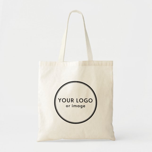 Your logo, custom white  tygkasse (Framsidan)