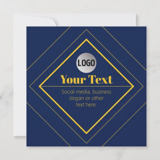 Your Logo & Customizable Design Template Inbjudningar (Framsida)
