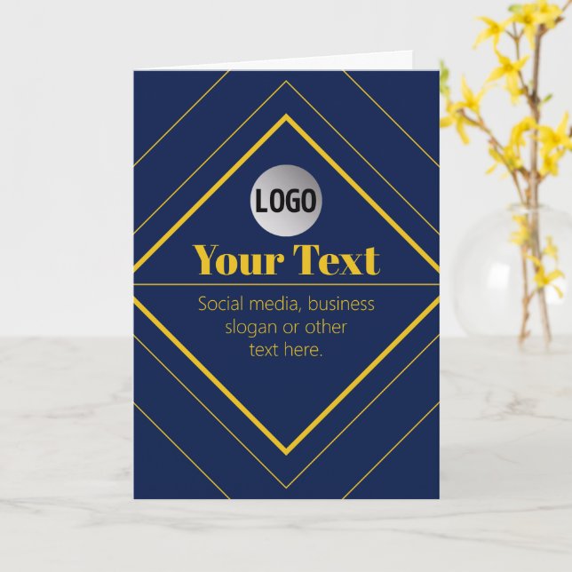 Your Logo & Customizable Design Template Kort (Gul blomma)