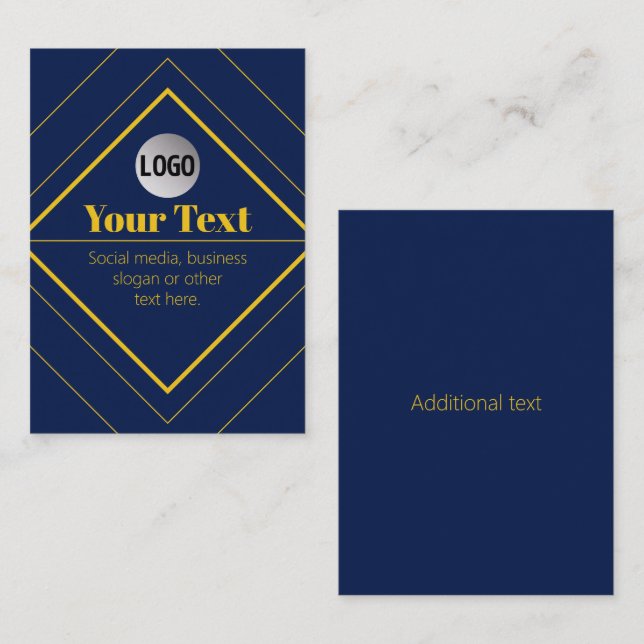 Your Logo & Customizable Design Template Visitkort (Fram/baksida)