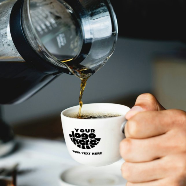 Your Logo Here Company Branded Business Coperate Espressomugg (Espresso Cup business branding logo corporate company promotional marketing your logo here Advertisi)