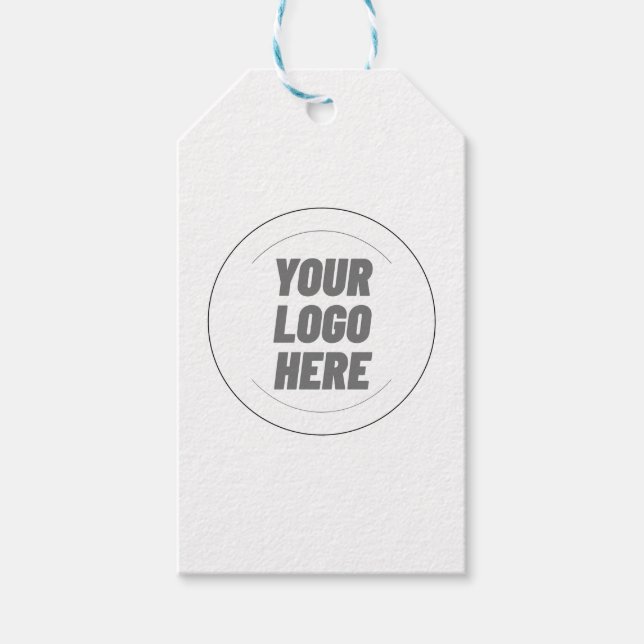Your Logo Here T-shirt For Men Presentetikett (Framsidan)