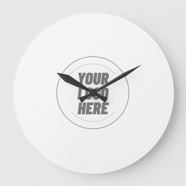 Your Logo Here T-shirt For Men Stor Klocka (Framsida)