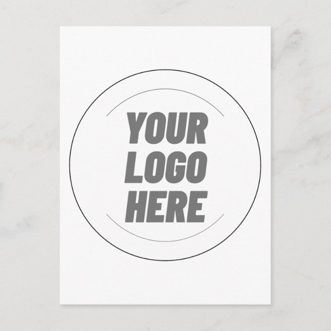 Your Logo Here T-shirt For Men Vykort (Framsida)