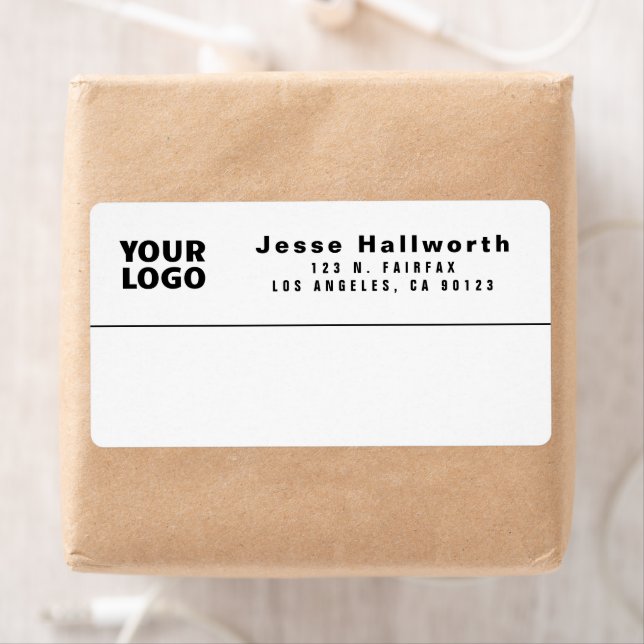 Your Logo | Modern Customizable Return Address Fraktsedel (Insitu)