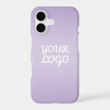 Your Logo & Modern Simple Ombre | Lavender