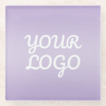 Your Logo & Modern Simple Ombre | Lavender