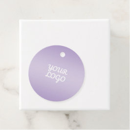 Your Logo & Modern Simple Ombre | Lavender Gåvor Etiketter