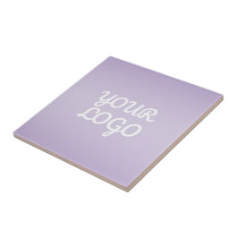 Your Logo & Modern Simple Ombre | Lavender Kakelplatta