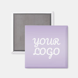 Your Logo & Modern Simple Ombre | Lavender Magnet