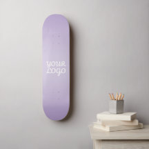 Your Logo & Modern Simple Ombre | Lavender