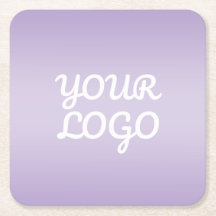 Your Logo & Modern Simple Ombre | Lavender