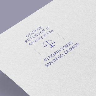 Your logo   scales of justice attorney at law självfärgande stämpel
