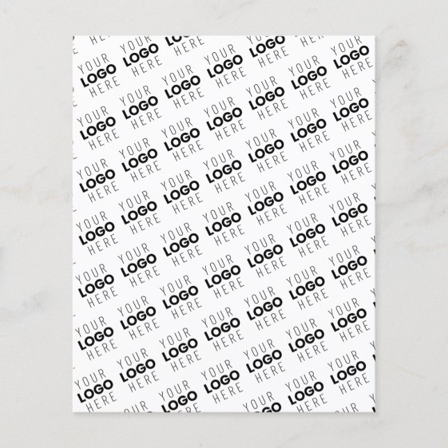 Your Logo Simple Repeating Diagonal Pattern Flygblad (Framsidan)
