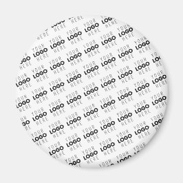 Your Logo Simple Repeating Diagonal Pattern Magnet
