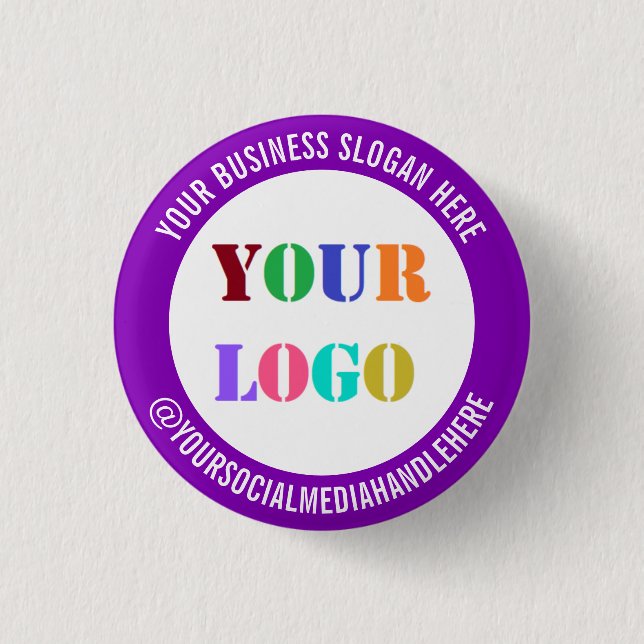 Your Logo Social Media Promotional Button Example Knapp (Framsida)