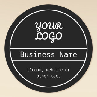Your Logo | Unique Editable Business Design Runt Klistermärke