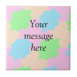 Your message here add text name boho colorful rust kakelplatta