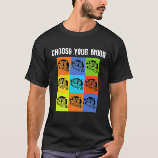 Your Mood To Choose   Grumpy Rude Cat Theme T Shirt