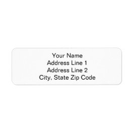 Your Name and Address Simple Plain Address Labels Returadress Etikett