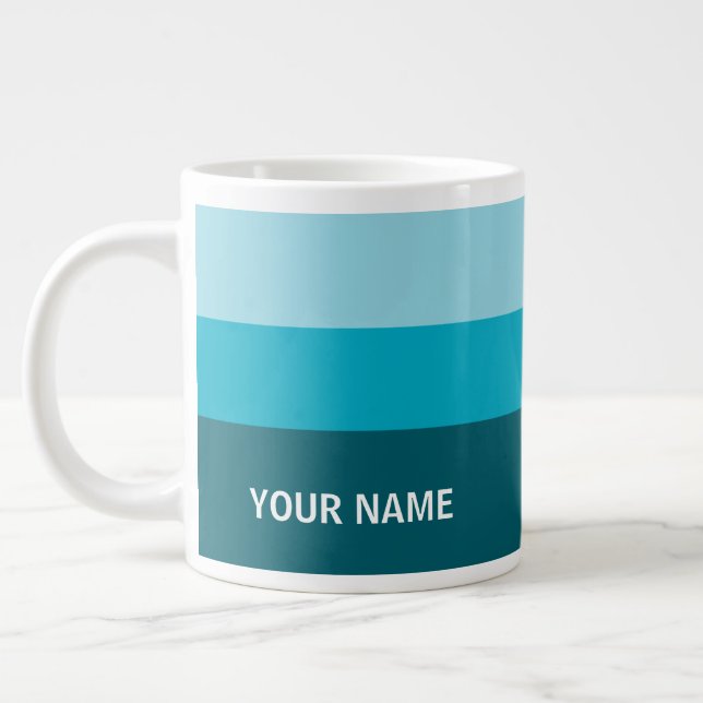Your Name Here Customized Simple Stylish Coffee  Jumbo Mugg (Vänster)