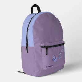 Your Name Periwinkle Butterflies Violet