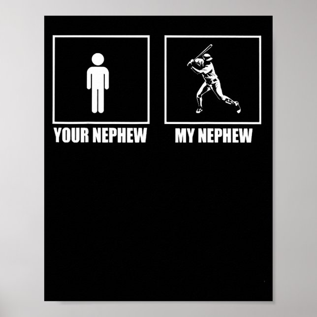 Your Nephew My New Phew Baseball  Poster (Framsidan)