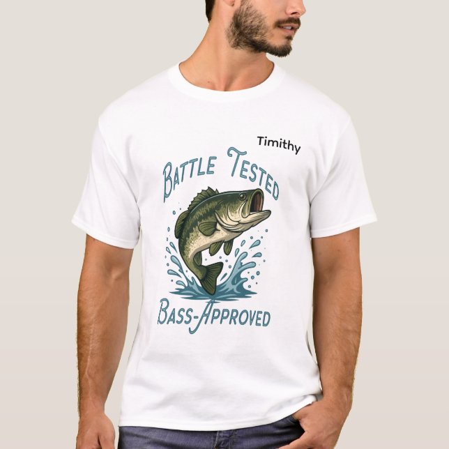 Your Next Big Catch Fishing Illustration T Shirt (Framsida)