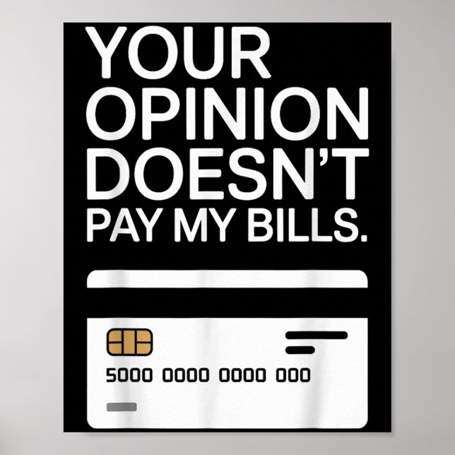 Your Onion Doesn't Pay My Bills Success Hustle Mot Poster (Framsidan)