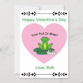 Your Pad or Mine? Magnetic Card Magnetisk Inbjudningskort