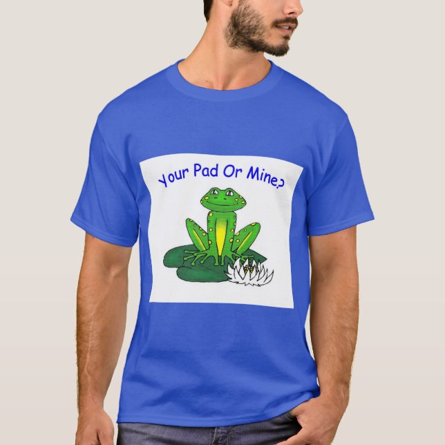 Your Pad or Mine - Men's Royal Blue T Shirt (Framsida)