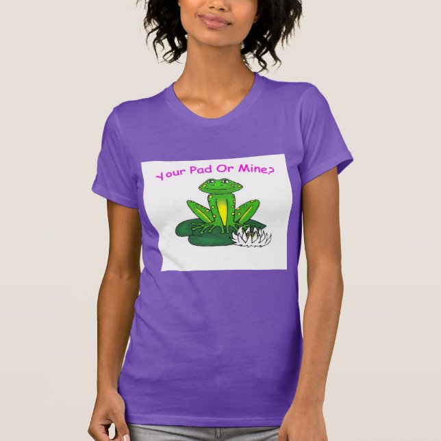 Your Pad or Mine Women's Purple T Shirt (Framsida)