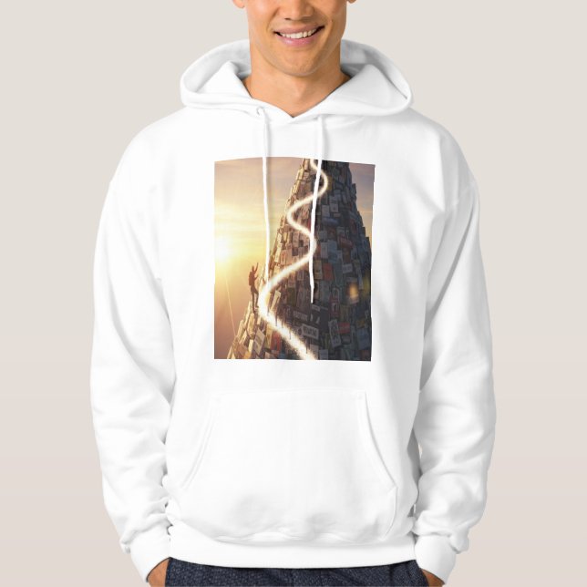 Your Path to Mastery: Climb Higher Today Hoodie (Framsida)