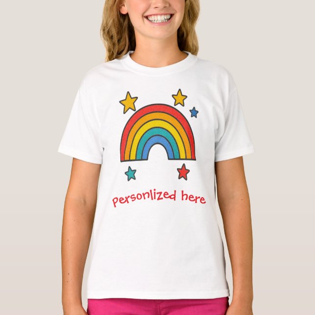 Your Personalized Text | Custom Positive Vibes  T Shirt (Framsida)