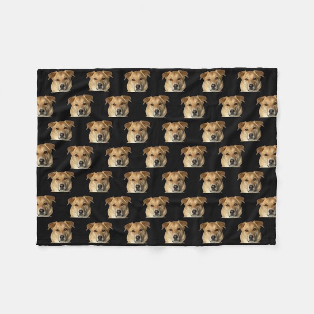 Your Pet Photo Dog Cat Custom Cute Funny Fleecefilt (Framsidan (Horisontell))