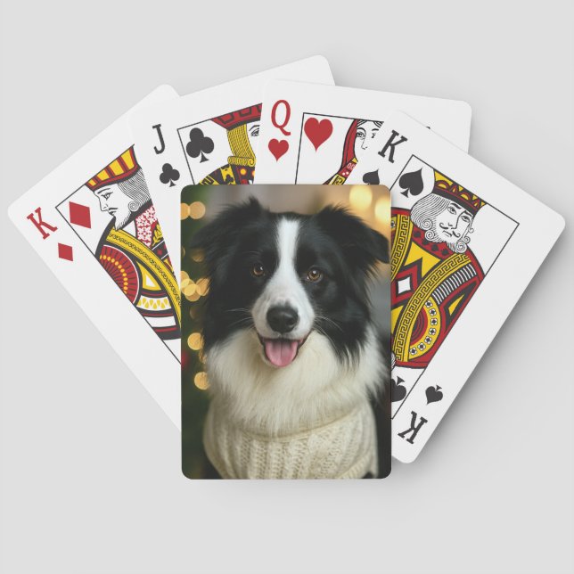 Your Photo Customizable Playing Cards Casinokort (Baksidan)