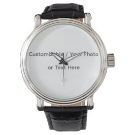 Your Photo or Text Here (Customizable Design) Armbandsur