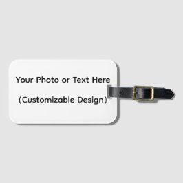 Your Photo or Text Here (Customizable Design) Bagagebricka