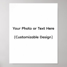 Your Photo or Text Here (Customizable Design) Poster