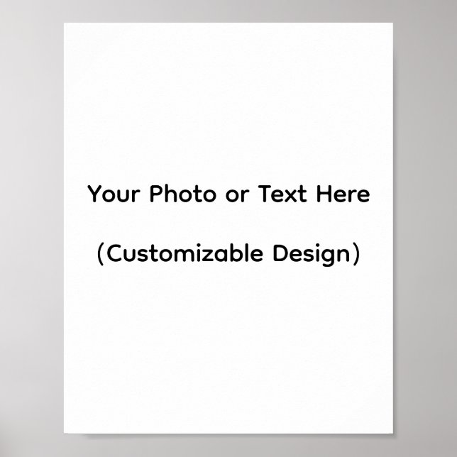 Your Photo or Text Here (Customizable Design) Poster (Framsidan)