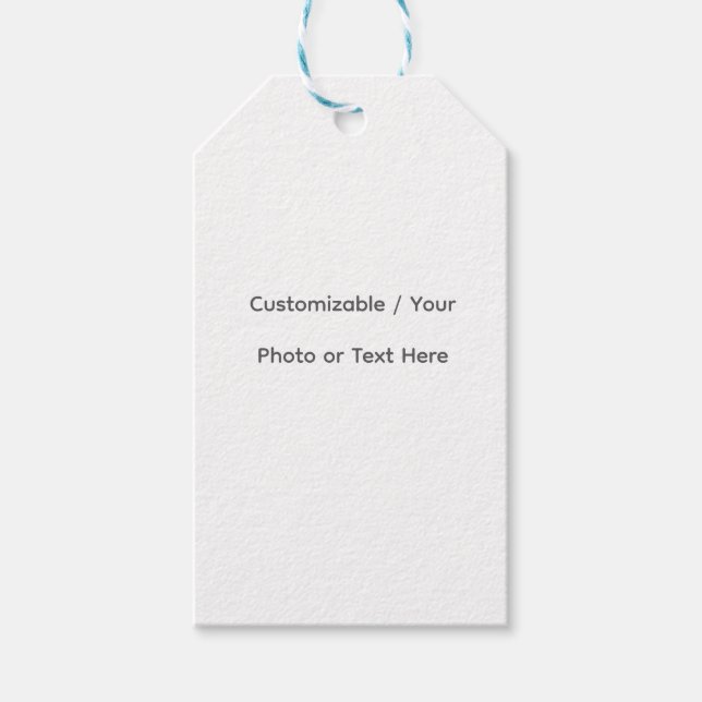 Your Photo or Text Here (Customizable Design) Presentetikett (Framsidan)