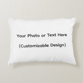 Your Photo or Text Here (Customizable Design) Prydnadskudde
