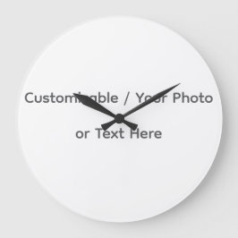Your Photo or Text Here (Customizable Design) Stor Klocka