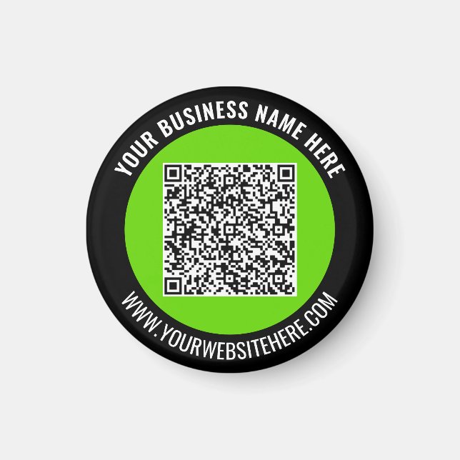 Your QR Code Branded Promotional Magnet Example (Framsidan)