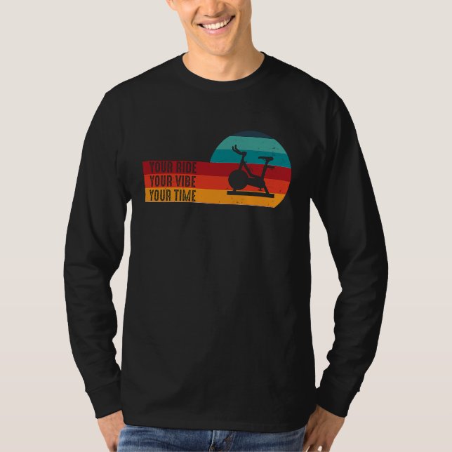 Your Ride Your Vibe Your Time Retro Bicycle Gym Sp T Shirt (Framsida)