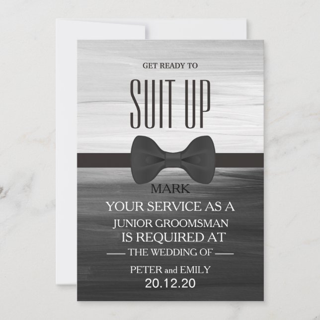 Your Service as a Groomsman Invitation Inbjudningar (Framsida)