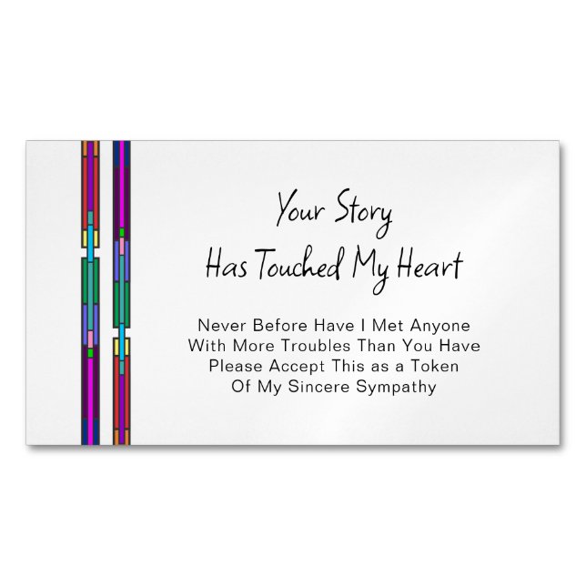 Your Story Has Touched My Heart Sympathy Magnet (Framsida)