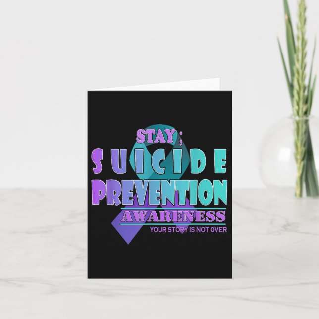 Your Story Is Not Over Stay Suicide Prevention Awa Kort (Framsida)