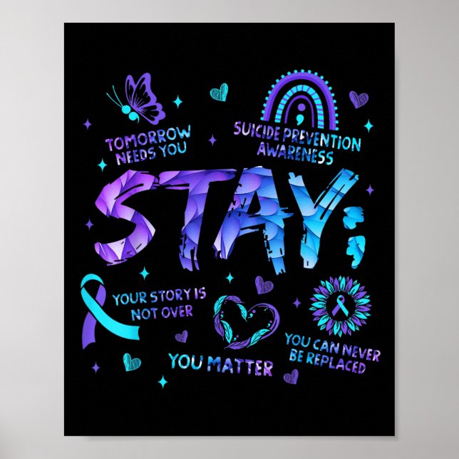 Your Story Is Not Over Stay Suicide Prevention Awa Poster (Framsidan)