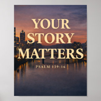 Your Story Matters Kristallhimlens design Poster
